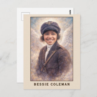 Bessie Coleman Aviatrix Angel Briefkaart