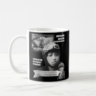 Bessie Coleman Dark Koffiemok