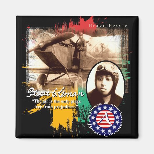 Bessie Coleman Magneet (Voorkant)