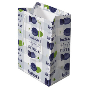 Bessie Eerste Verjaardag Blauwe bessen Eerste 1e N Medium Cadeauzakje