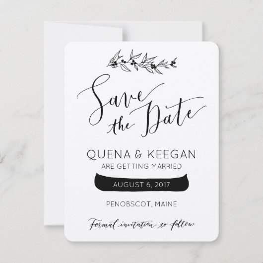 Bessie en Kano Save the Date (Voorkant)