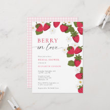 Bessie Verliefd Aardbeien Bruiloft Gingham