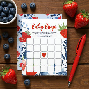 Bessie Zoete Baby Bingo Kaart
