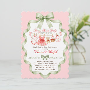 Bessie Zoete Baby Shower Kaart