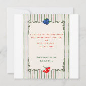 Bessy Bruidsmeisje Feest Wilde Bessen Save The Date (Achterkant)