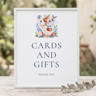Bessy Dwaze Gans Kaarten Cadeaus Bord Baby Shower Poster