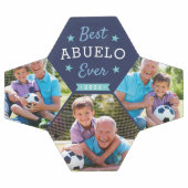 Best Abuelo Ever | Aangepaste foto op opa Voetbal (Enkel)