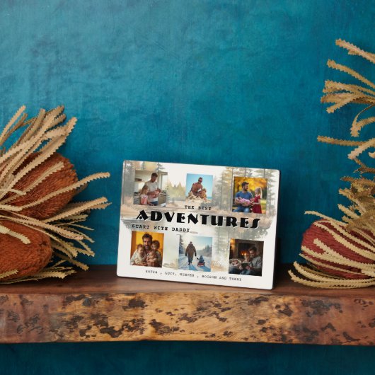 Best Adventures Start With Daddy Photo Plaque (Côté)