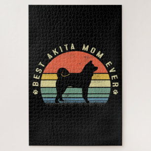 Best Akita Ma Ever Funny Akita Dog Gifts Legpuzzel