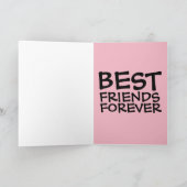BEST AMIS FOREVER BFF GREETING CARTES (Intérieur)