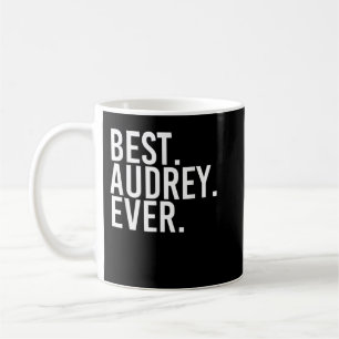 BEST. AUDREY. OOIT. Gift Name Funny Personalized W Koffiemok