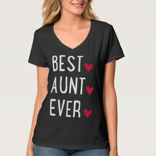 Best Aunt ever   T-shirt (Voorkant)