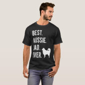 Best Aussie Dad Ever  Australian Shepherd Mens  Da T-shirt (Voorkant volledig)