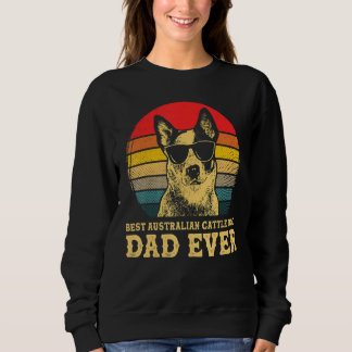 Best Australian Cattle Dog Dad Ever Dog Retro Vin Trui