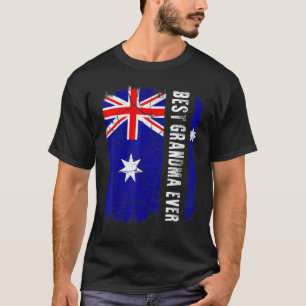 Best Australian Grandma Ever Australia Flag Moeder T-shirt
