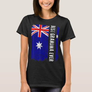 Best Australian Grandma Ever Australia Flag Moeder T-shirt