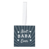 Best Baba Ever Photo Kubus Ornament (Voorkant)
