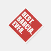 Best Babcia Ever Poolse grootmoeder Servet (Hoek)