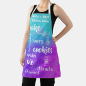 Best Baking Mam Words Apron Schort (Insitu)
