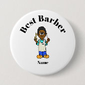 Best Barber Button - Black Barber (Voorkant)