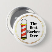 Best Barber Ever Button (Voorkant /achterkant)