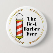 Best Barber Ever Button (Voorkant)