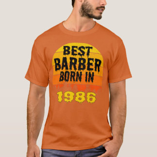 Best Barber geboren in 1986 Birthday T-shirt