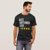 Best Bartender Ever Bar Waiter  Barkeeper T-shirt (Voorkant volledig)