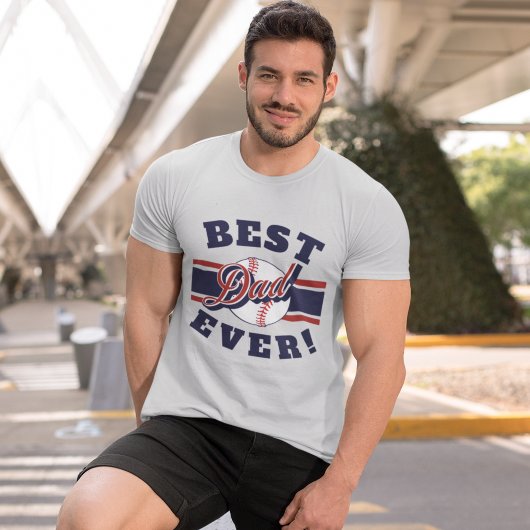 Best Baseball Dad Ever T-shirt
