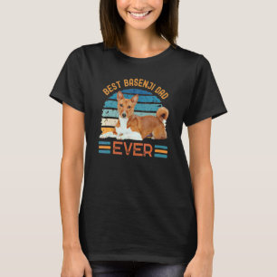 Best Basenji Dad Ever Dog Vaderdag T-shirt