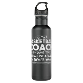 Best Basketball Coach Funny Teams Men Women Waterfles