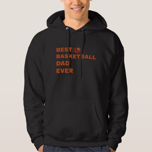 Best Basketball Dad Ever Hoodie (Voorkant)