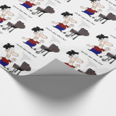 Best BBQ Chef Fun Quote voor hem Cadeaupapier (Hoek)