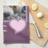 Best Beagle Mam ooit roze Text Pet Dog Foto Theedoek (Quarter Fold)