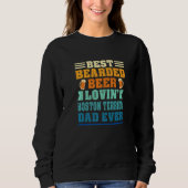 Best Bearded Beer Lovin' Boston Terrier Dad Funny Trui (Voorkant)