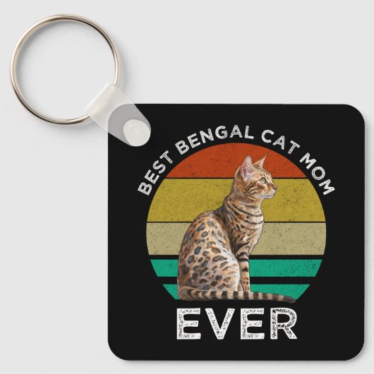 Best Bengal Cat Mam Ever Sleutelhanger (Voorkant)