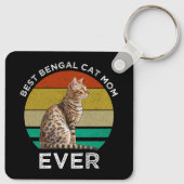 Best Bengal Cat Mam Ever Sleutelhanger (Achterkant)