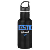 Best Bestie Squad For Boys Kids Friend Matching Waterfles (Voorkant)