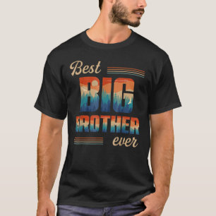 Best Big Brother Ever Mannen Retro Decoratie T-shirt