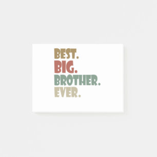 Best Big Brother Ever Ouder Verwant Teenager Gift Post-it® Notes