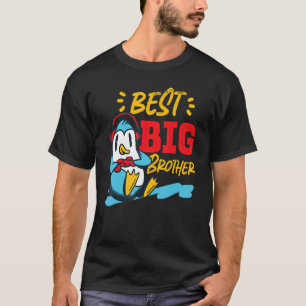 Best Big Brother Gaming Penguin T-shirt