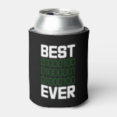 Best Binary DAD Ever Tech Coder Drink Blikjeskoeler (Blikje Voorkant)