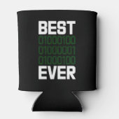 Best Binary DAD Ever Tech Coder Drink Blikjeskoeler (Achterkant)