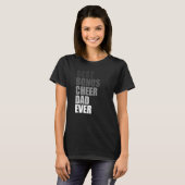 Best Bonus Cheer Dad Ever Cheerleading Stepdad Jok T-shirt (Voorkant volledig)