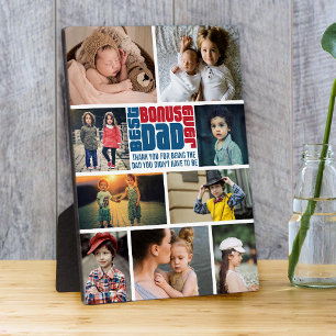 Best Bonus Dad Ever Photo Collage Vaderdag  Fotoplaat