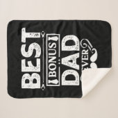 Best Bonus Dad Ever Sherpa Deken (Voorkant (horizontaal))