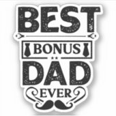 Best Bonus Dad Ever Sticker (Voorkant)
