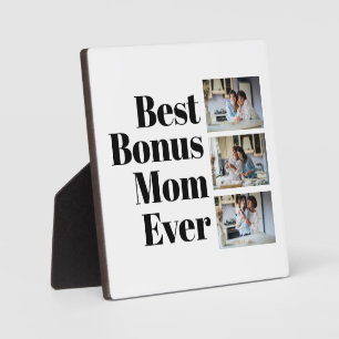 Best Bonus Mam Ever Moederdag 3 Foto Collage Fotoplaat