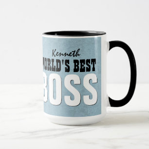 Best BOSS Blue Custom Name V11 ter wereld Mok