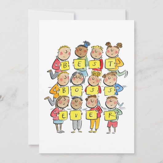 Best Boss Ever Kaart (Voorkant)
